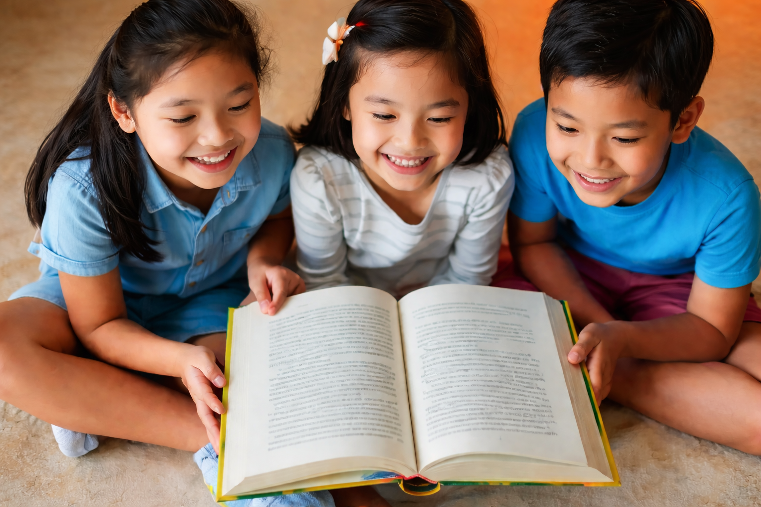 Students learning in a supportive classroom environment